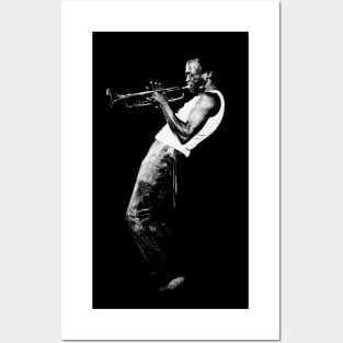 Miles Davis Halftone Retro Vintage Posters and Art